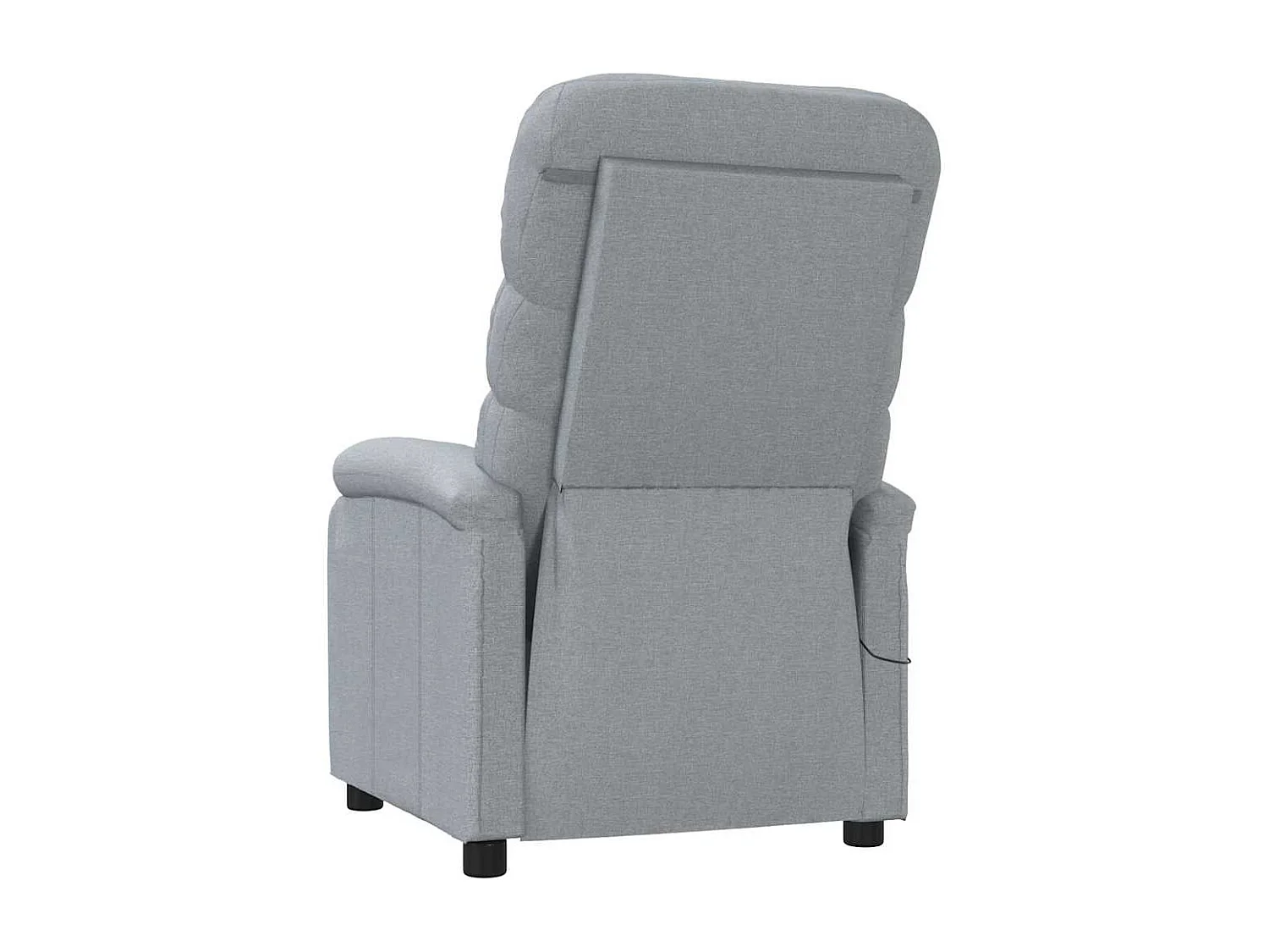 Massagestoel stof lichtgrijs
