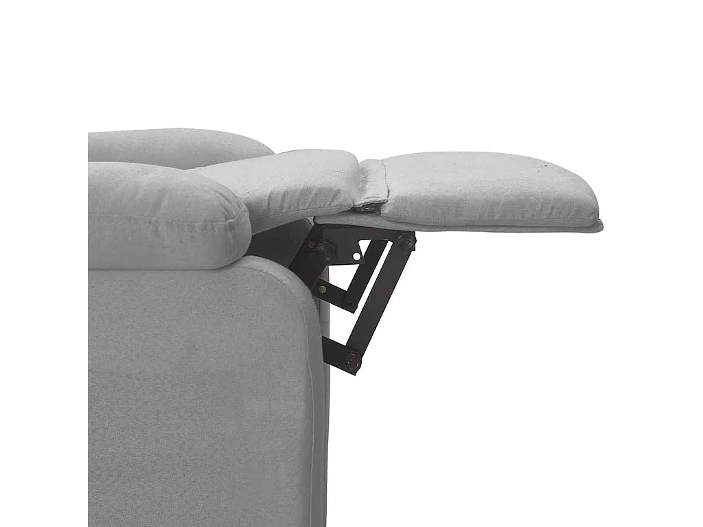 Massagestoel stof lichtgrijs