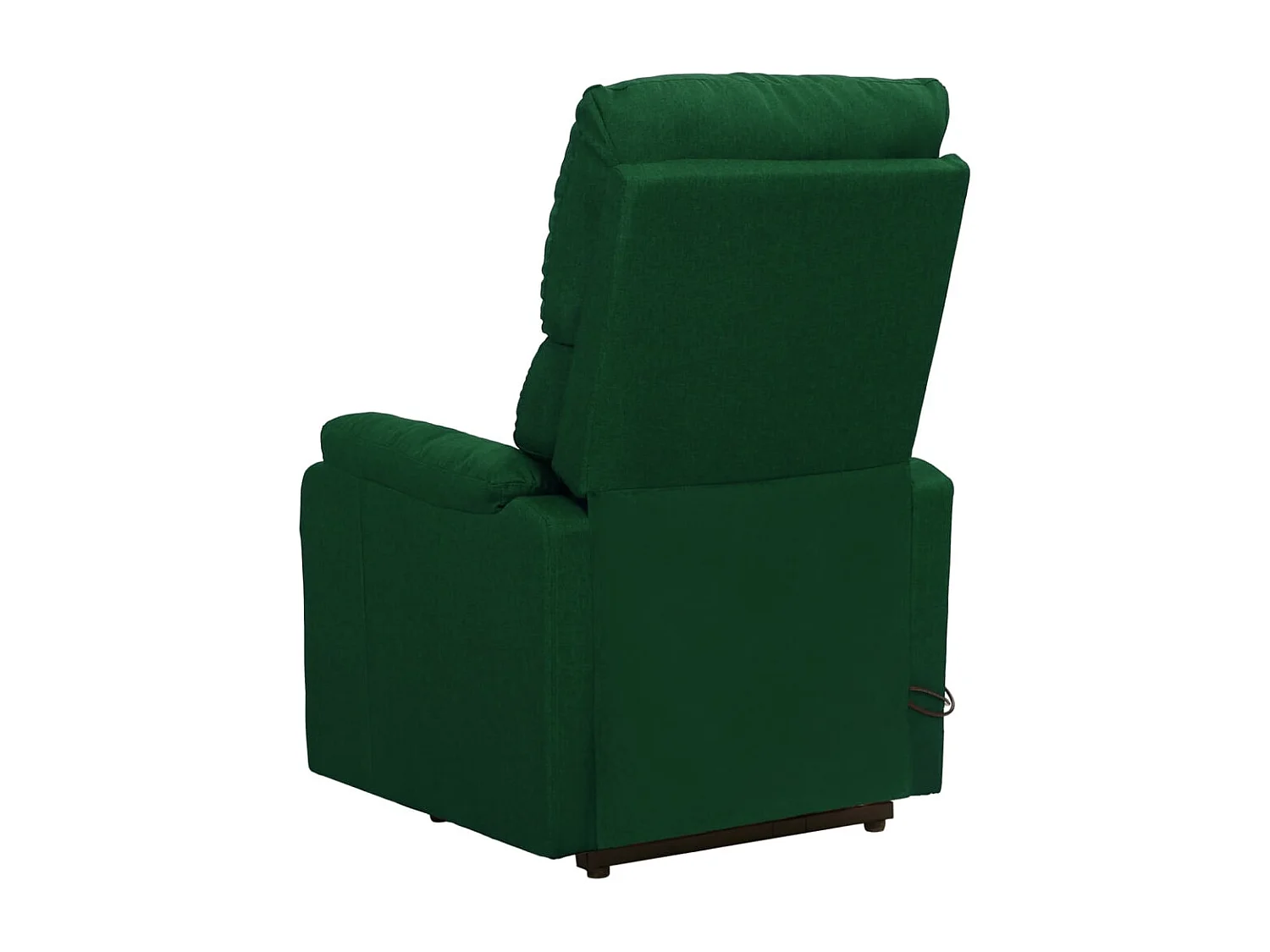 Poltrona Alzapersona Massaggiante Verde Scuro Tessuto