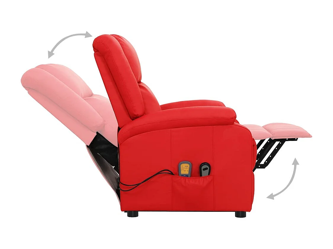 Fauteuil de massage Rouge Similicuir