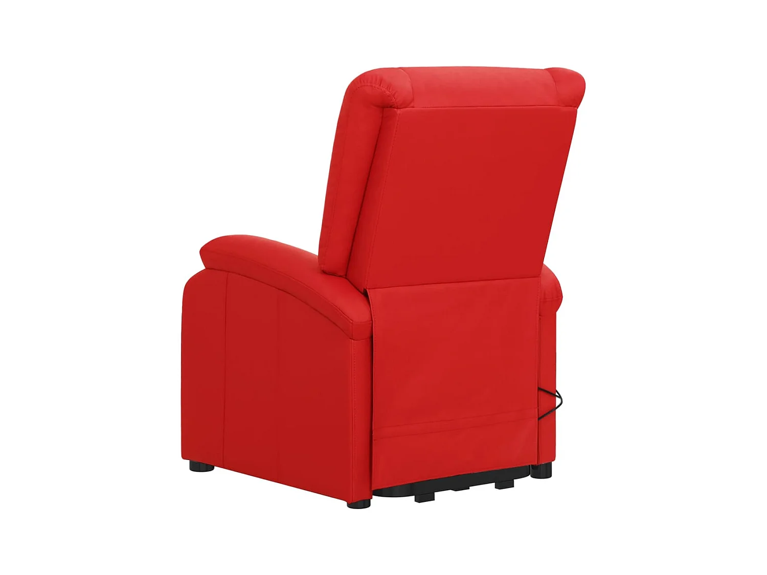 Massagesessel mit Aufstehhilfe Rot Kunstleder