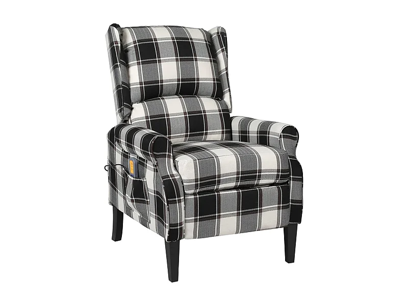 Poltrona Massaggiante Reclinabile Multicolore in Tessuto