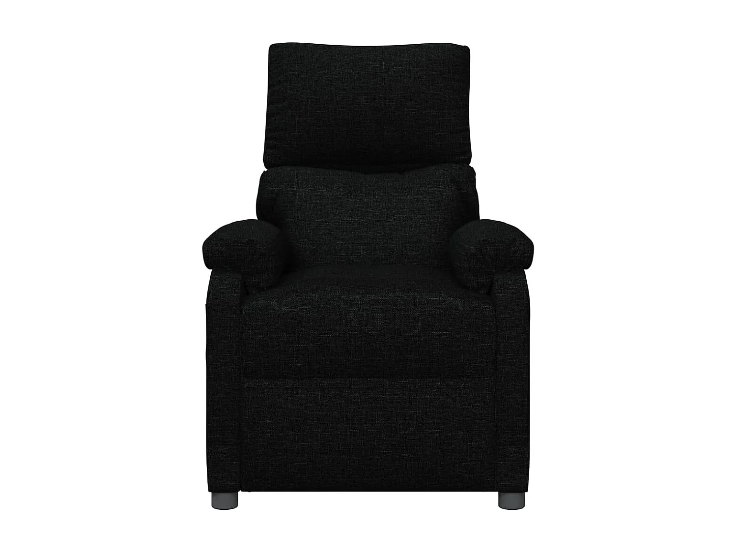 Fauteuil électrique de massage Noir Tissu