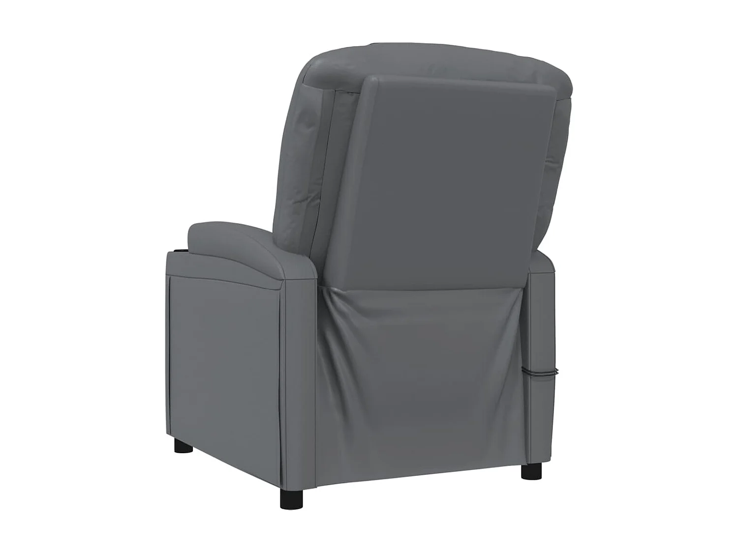 Fauteuil de massage électrique Anthracite Similicuir