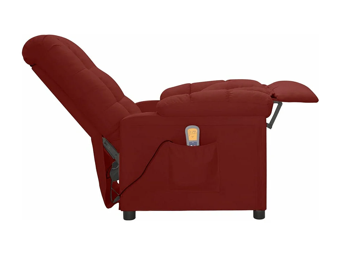 Fauteuil de massage Rouge bordeaux Tissu