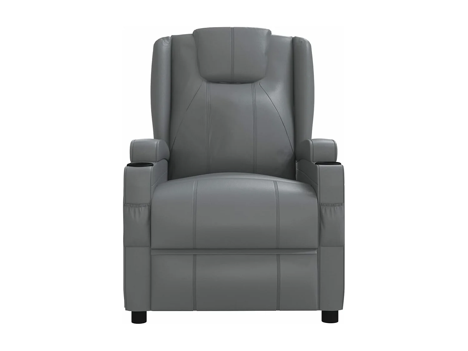 Fauteuil de massage Anthracite Similicuir