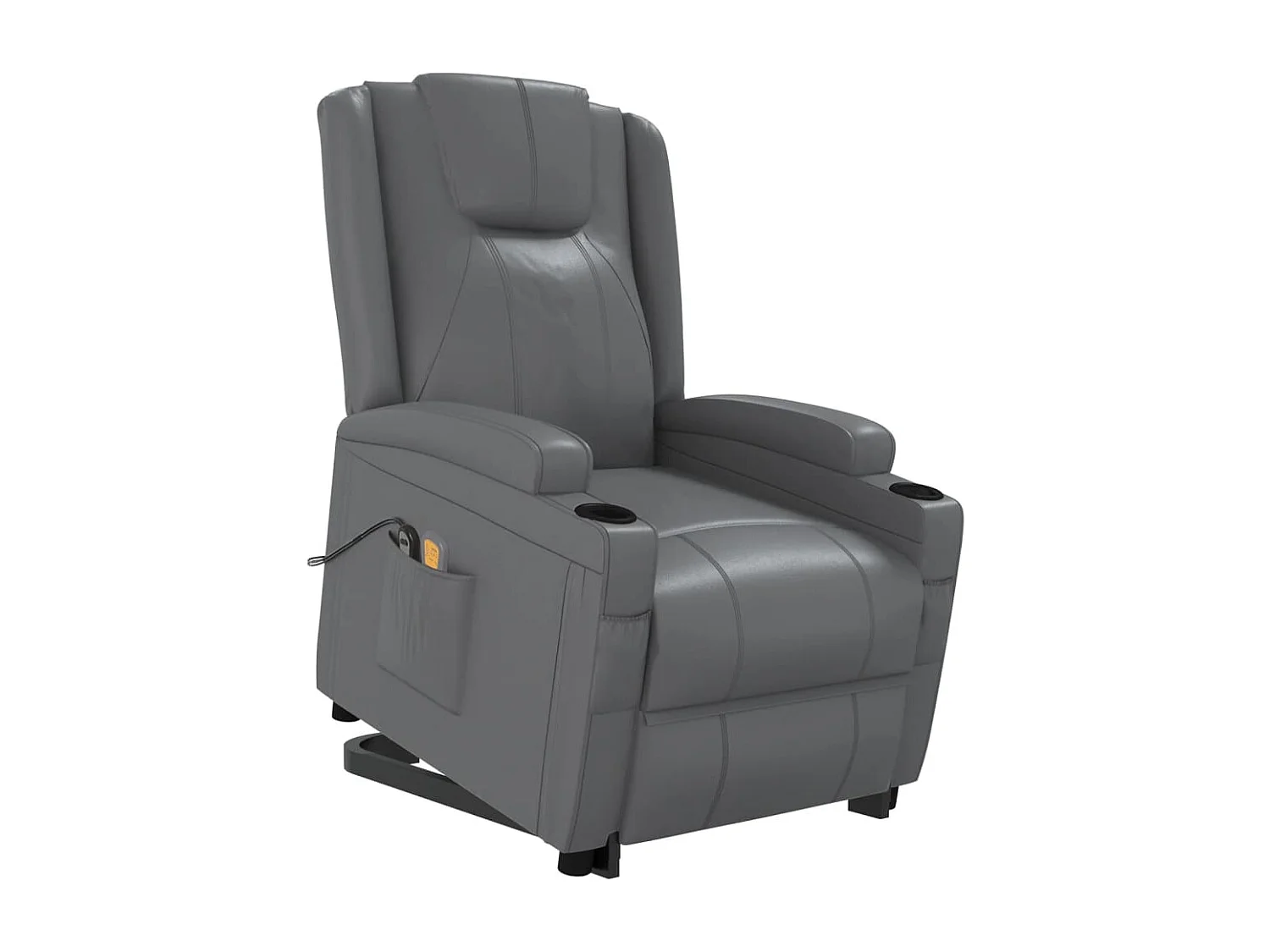Fauteuil de massage Anthracite Similicuir