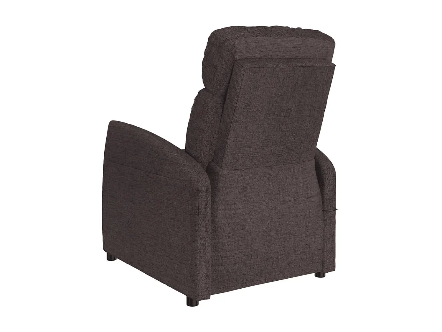 Fauteuil électrique de massage Marron foncé Tissu
