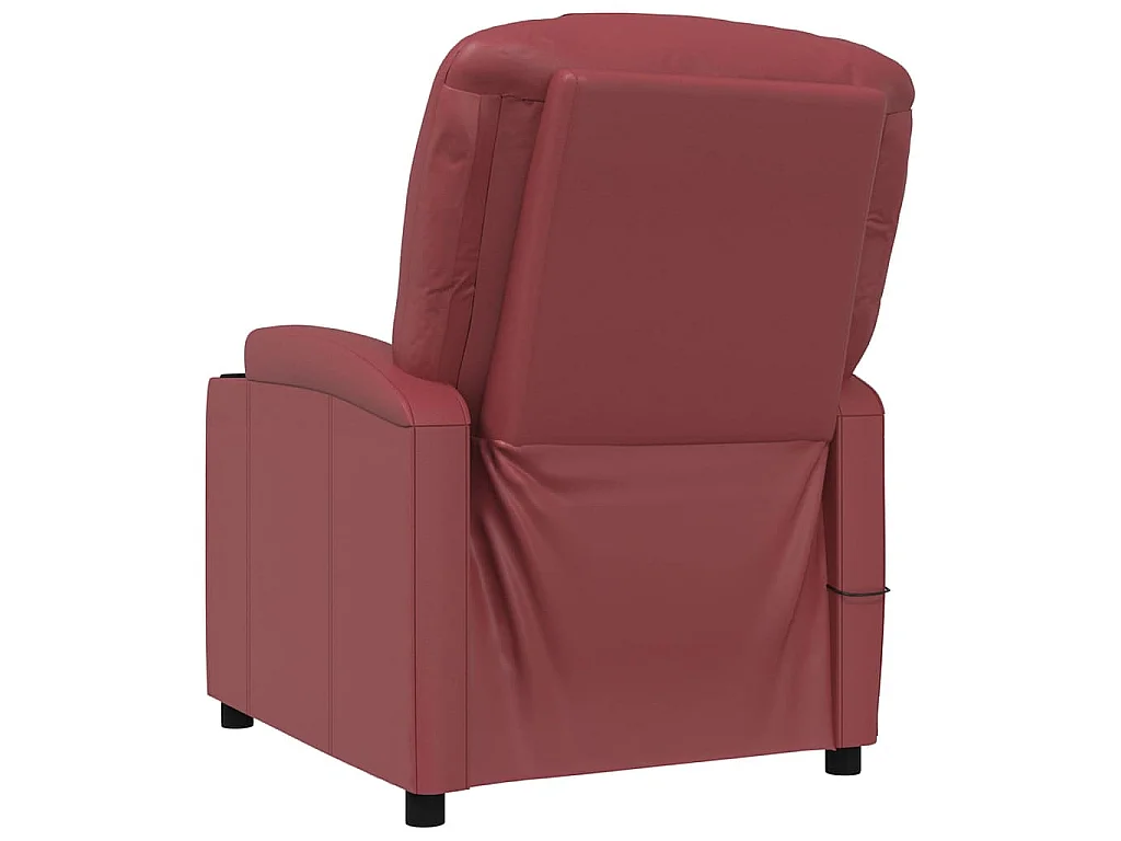 Fauteuil de massage Rouge bordeaux Similicuir