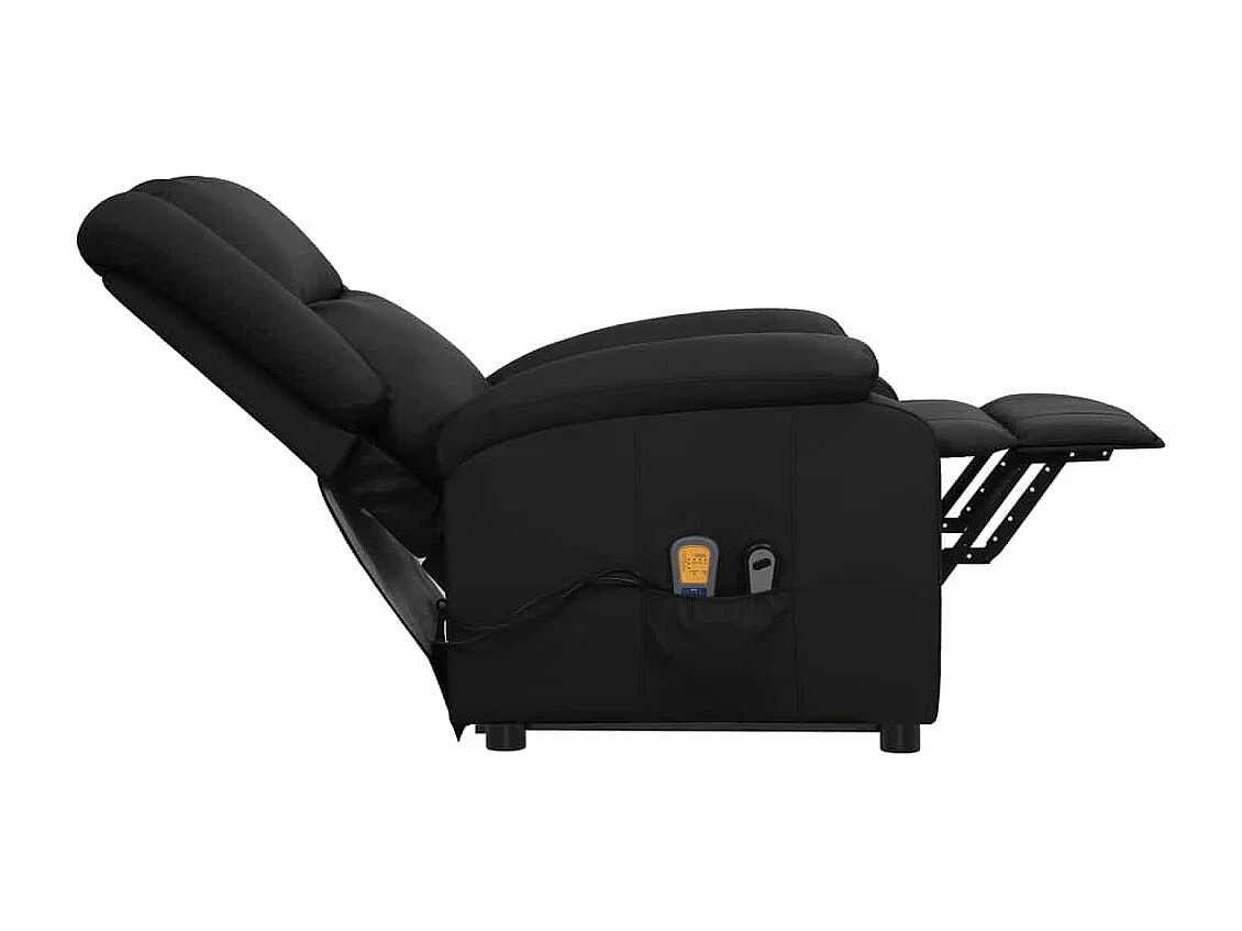 Fauteuil de massage Noir Similicuir