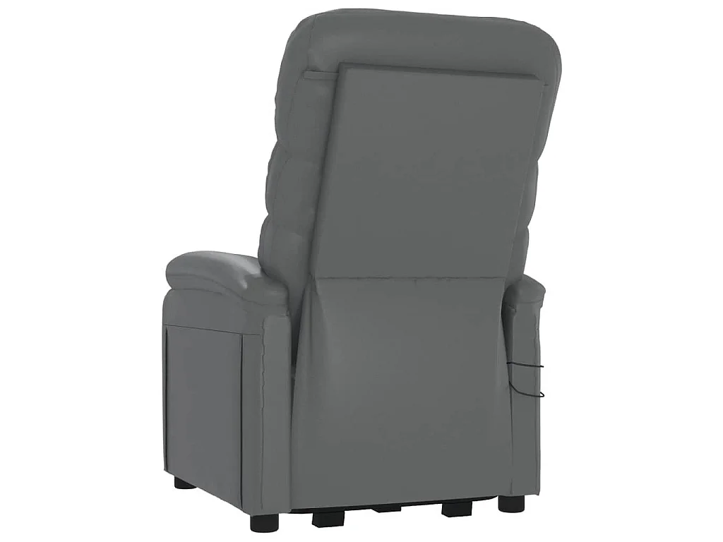 Fauteuil de massage Anthracite Similicuir