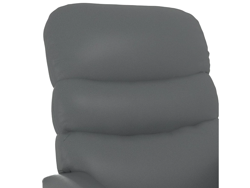 Fauteuil de massage Anthracite Similicuir