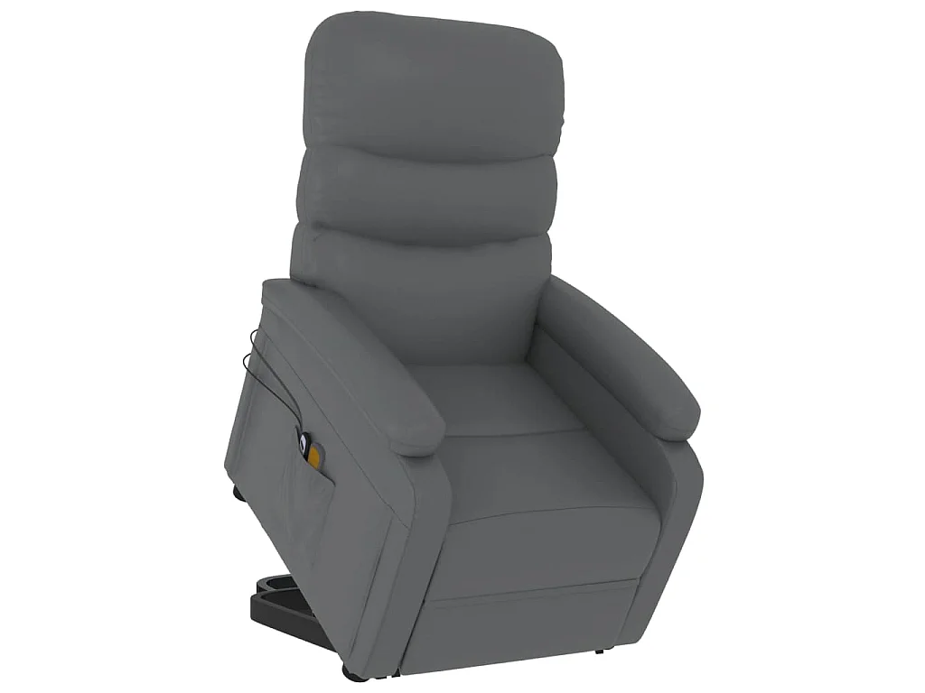 Fauteuil de massage Anthracite Similicuir