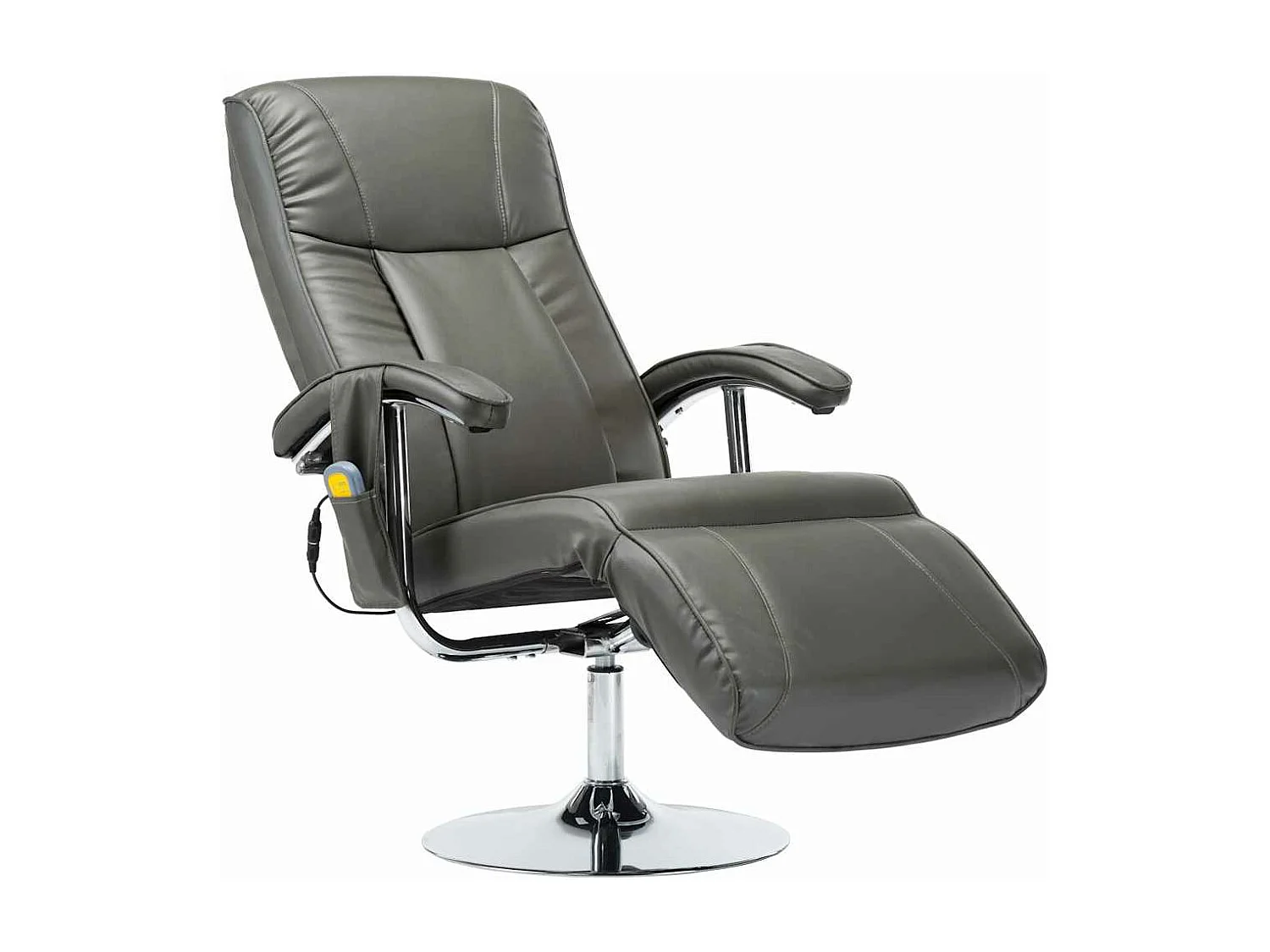 Massagesessel Grau Kunstleder