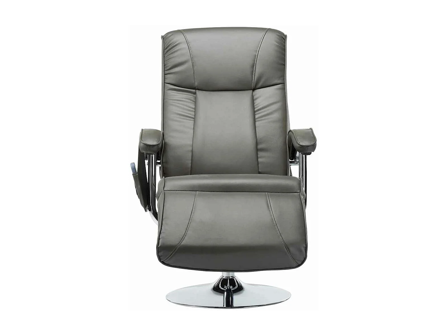 Massagesessel Grau Kunstleder