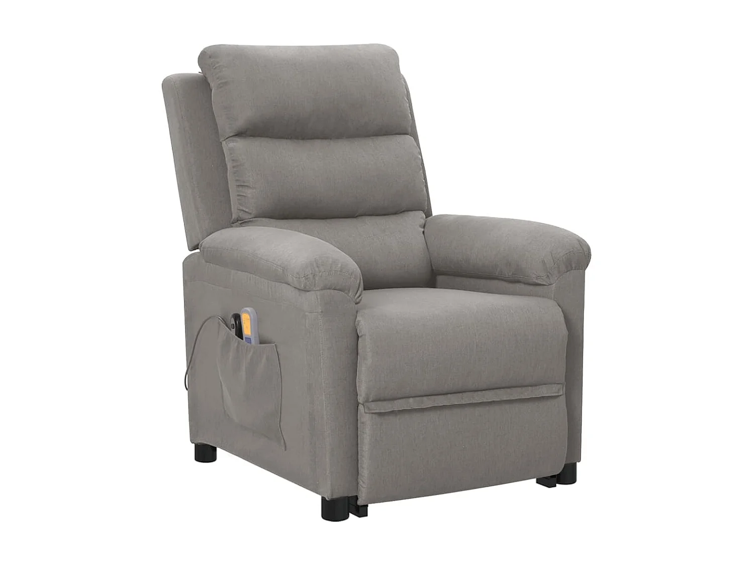 Fauteuil de massage inclinable Gris clair Tissu