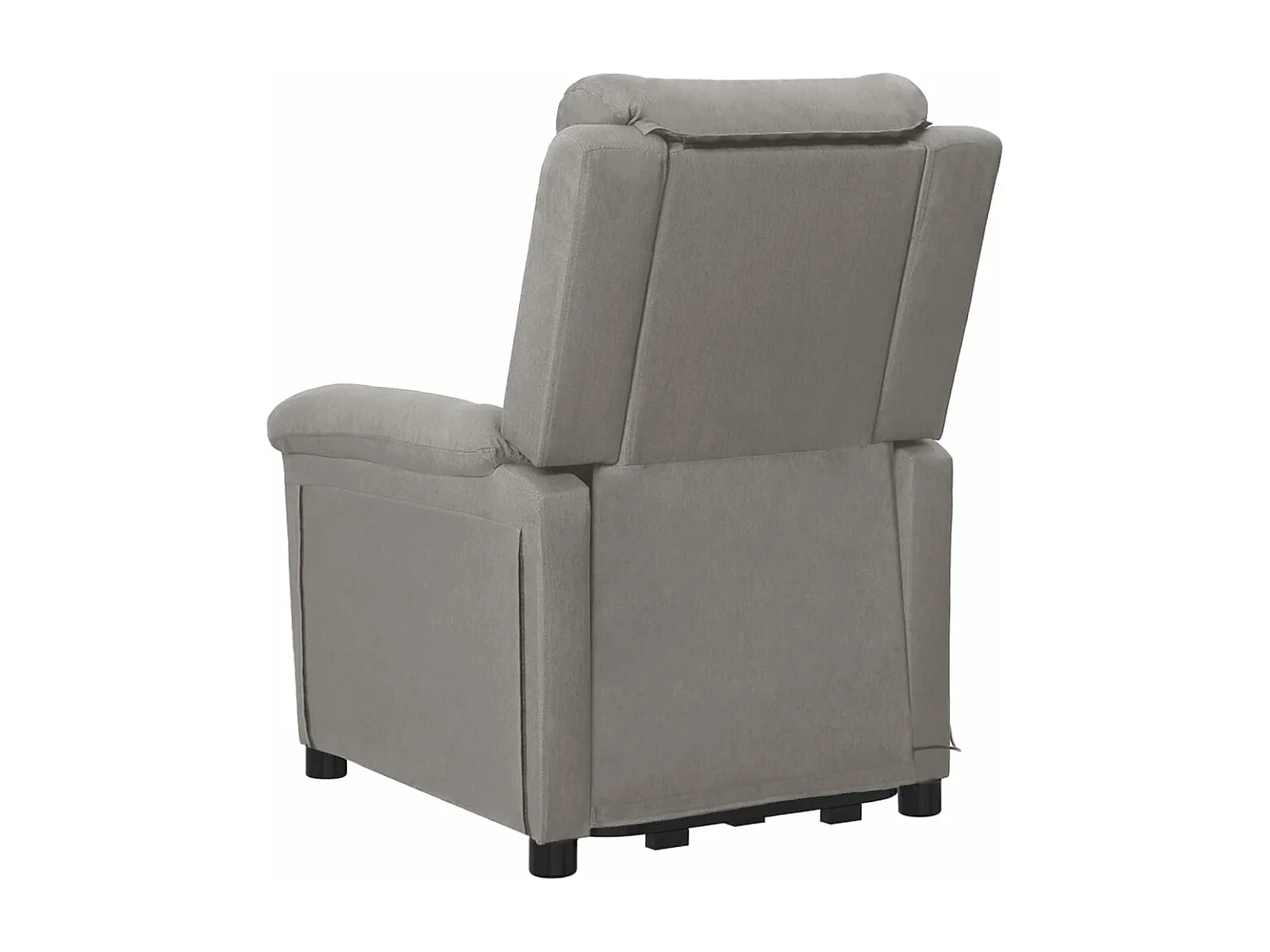 Fauteuil de massage inclinable Gris clair Tissu