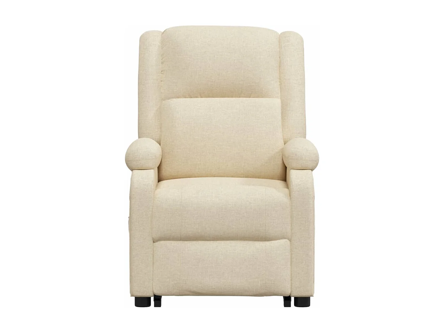 Massagesessel mit Aufstehhilfe Creme Stoff