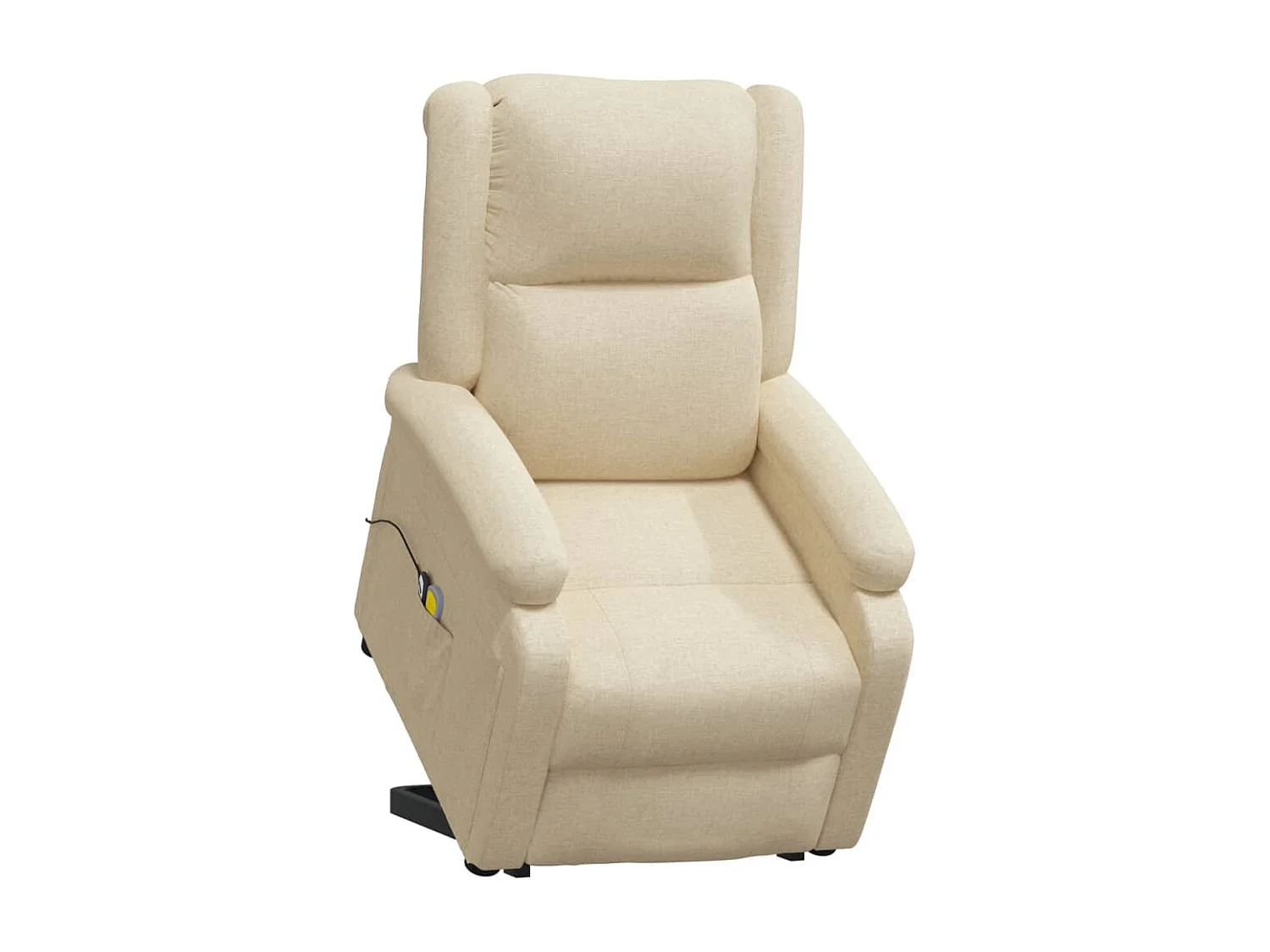 Massagesessel mit Aufstehhilfe Creme Stoff