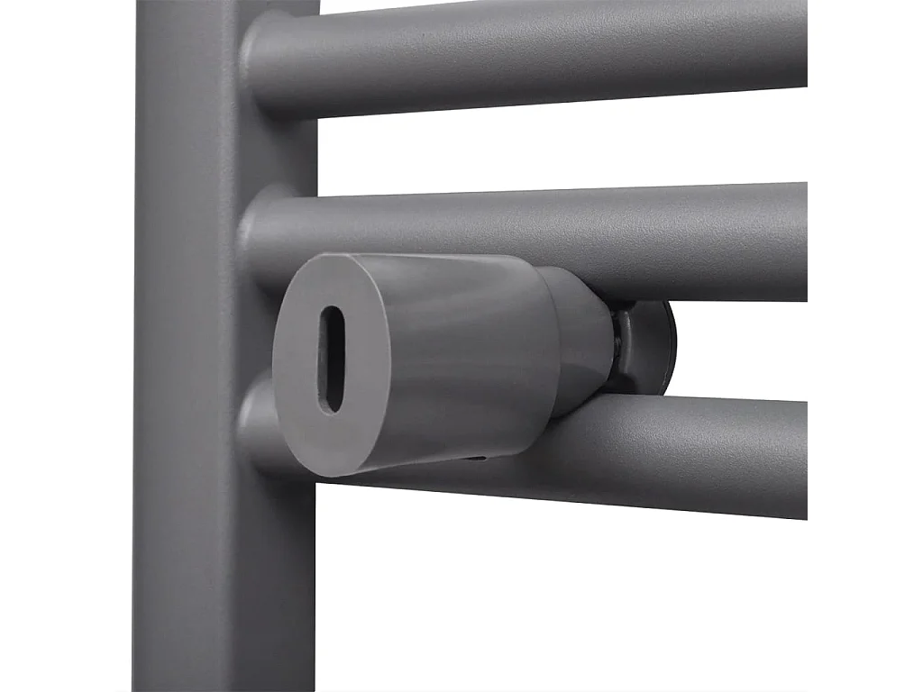 Aquecedor toalhas casa de banho liso 600 x 1160 mm cinza