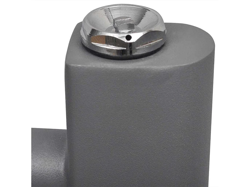 Sèche-serviettes eau chaude à rails droits gris 600x1160 mm