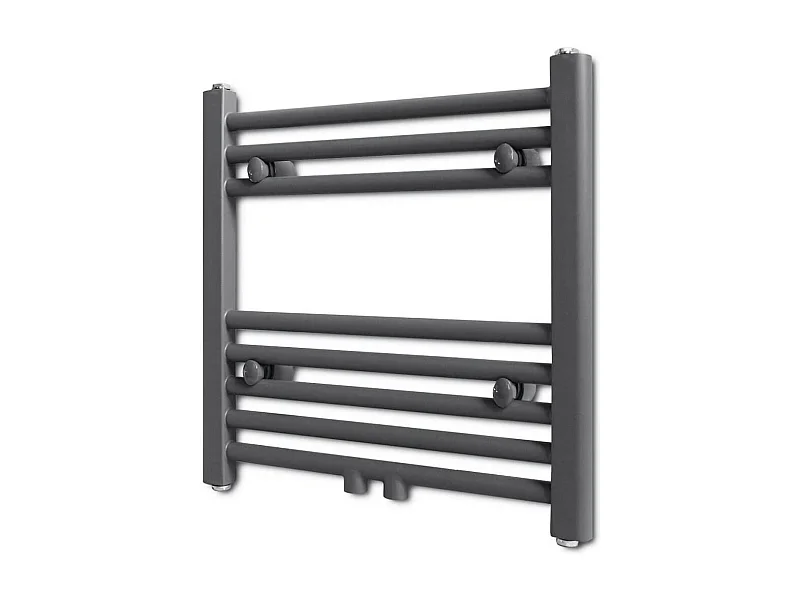 Radiator / handdoekenrek recht 480x480 mm grijs