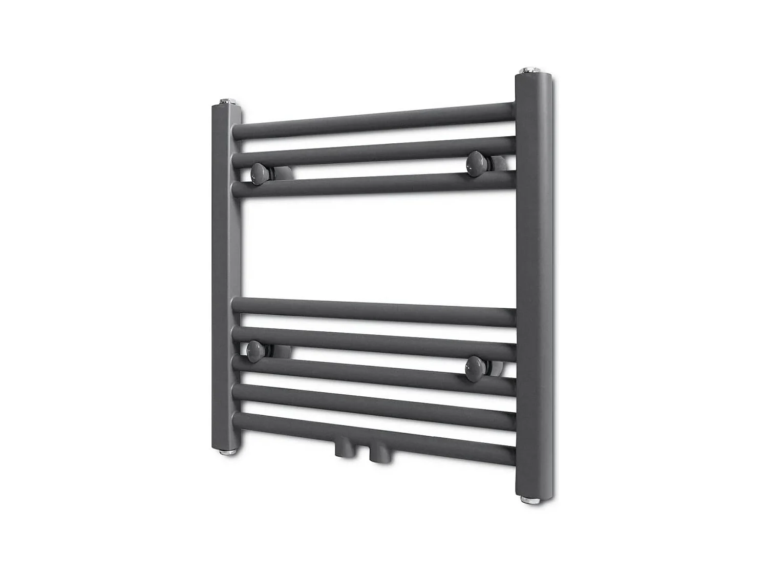 Radiator / handdoekenrek recht 480x480 mm grijs