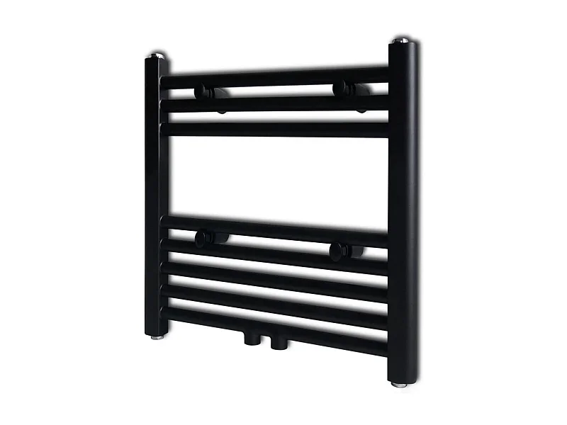 Radiator / handdoekenrek recht 480x480 mm zwart