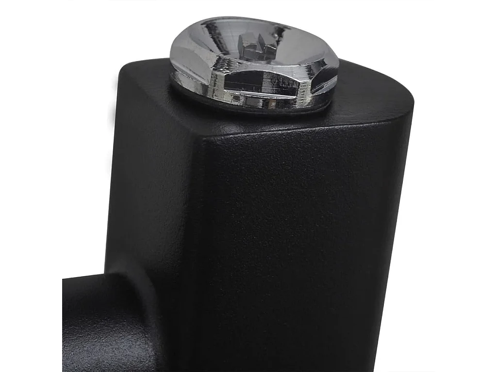 Radiador toallero de baño recto negro 480x480 mm