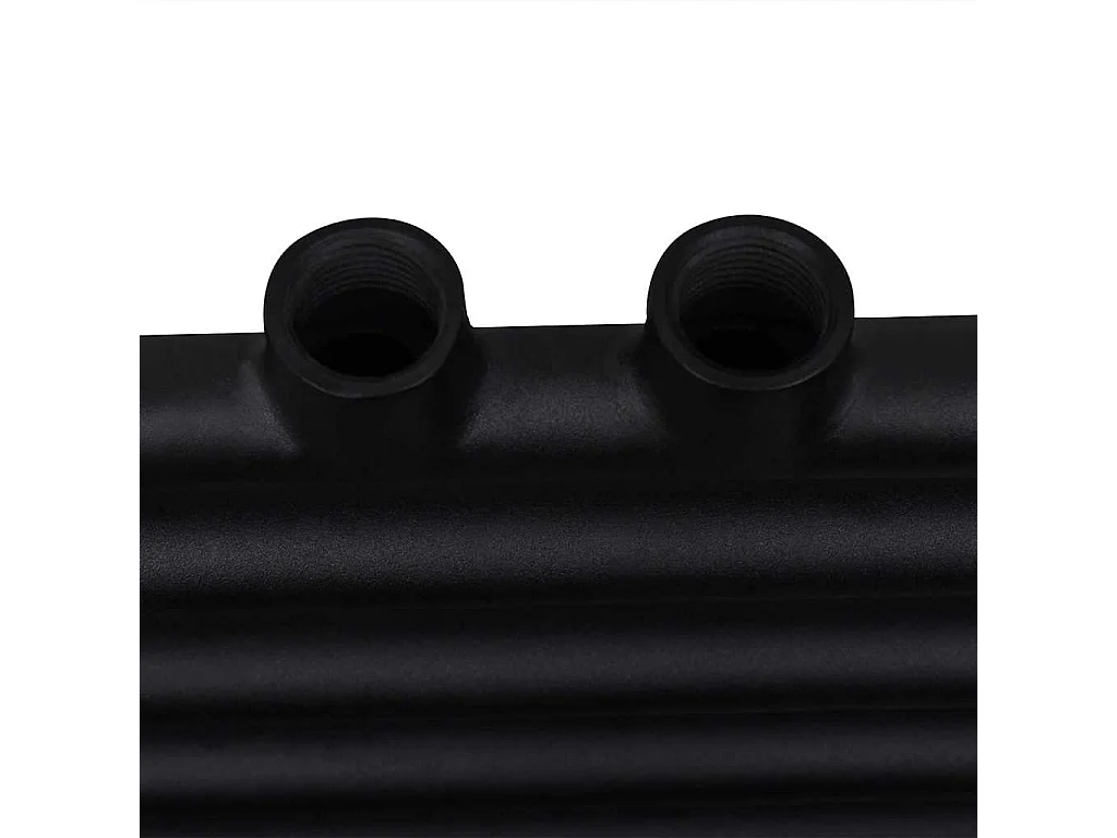 Aquecedor toalhas casa de banho liso 600 x 764 mm preto