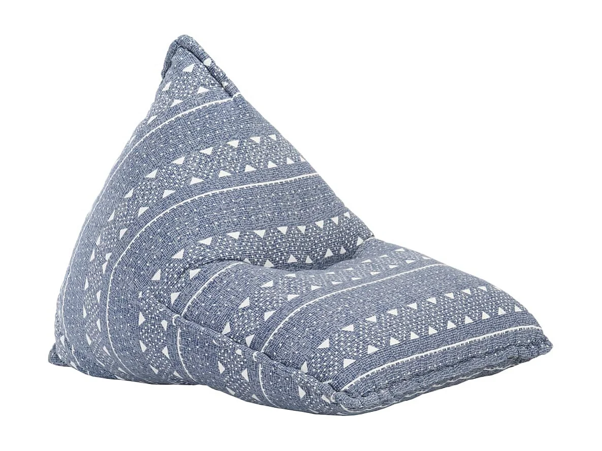 Canapé pouf Indigo Tissu Patchwork