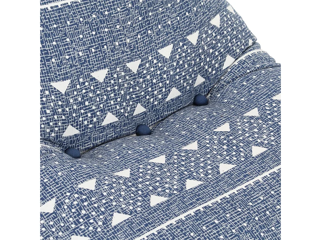 Canapé pouf Indigo Tissu Patchwork