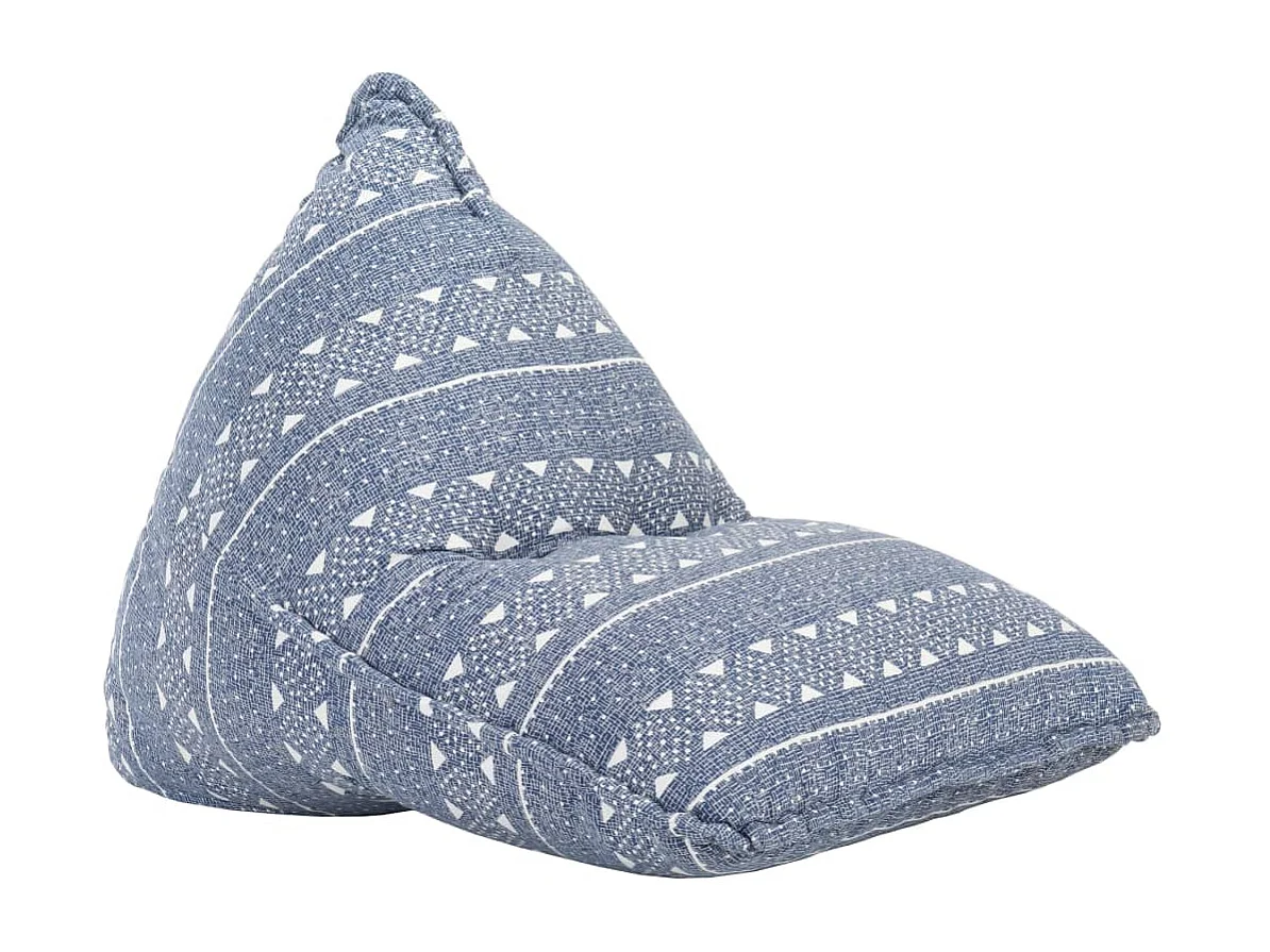 Canapé pouf Indigo Tissu Patchwork