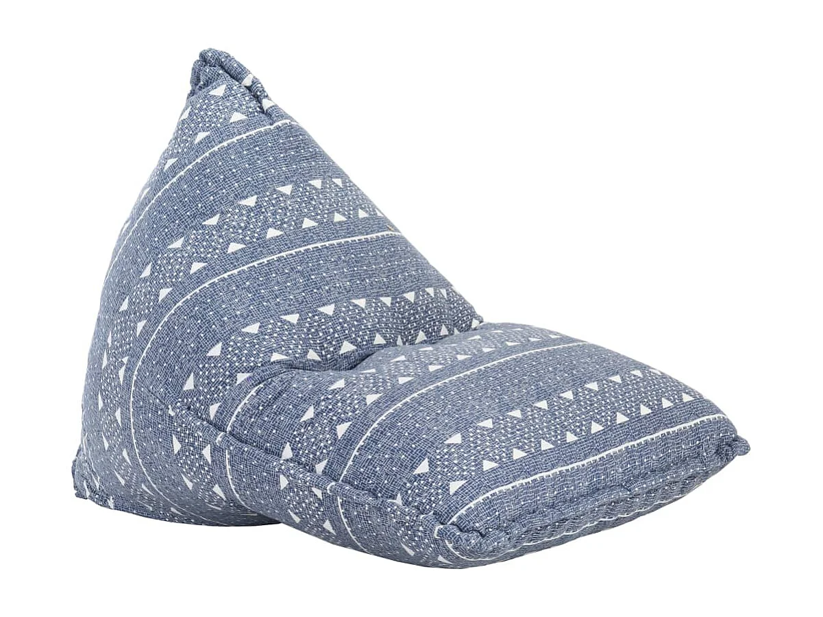 Canapé pouf Indigo Tissu Patchwork