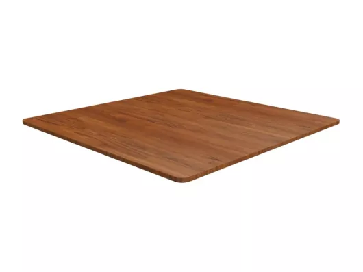 Kauf Unique Tischplatte Quadratisch Dunkelbraun 90x90x1,5cm Eiche Behandelt