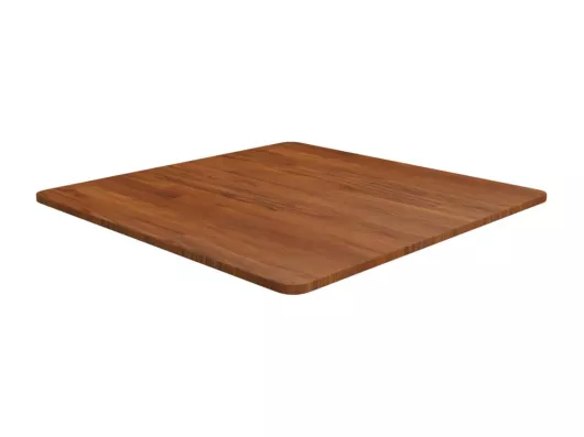 Kauf Unique Tischplatte Quadratisch Dunkelbraun 70x70x1,5cm Eiche Behandelt