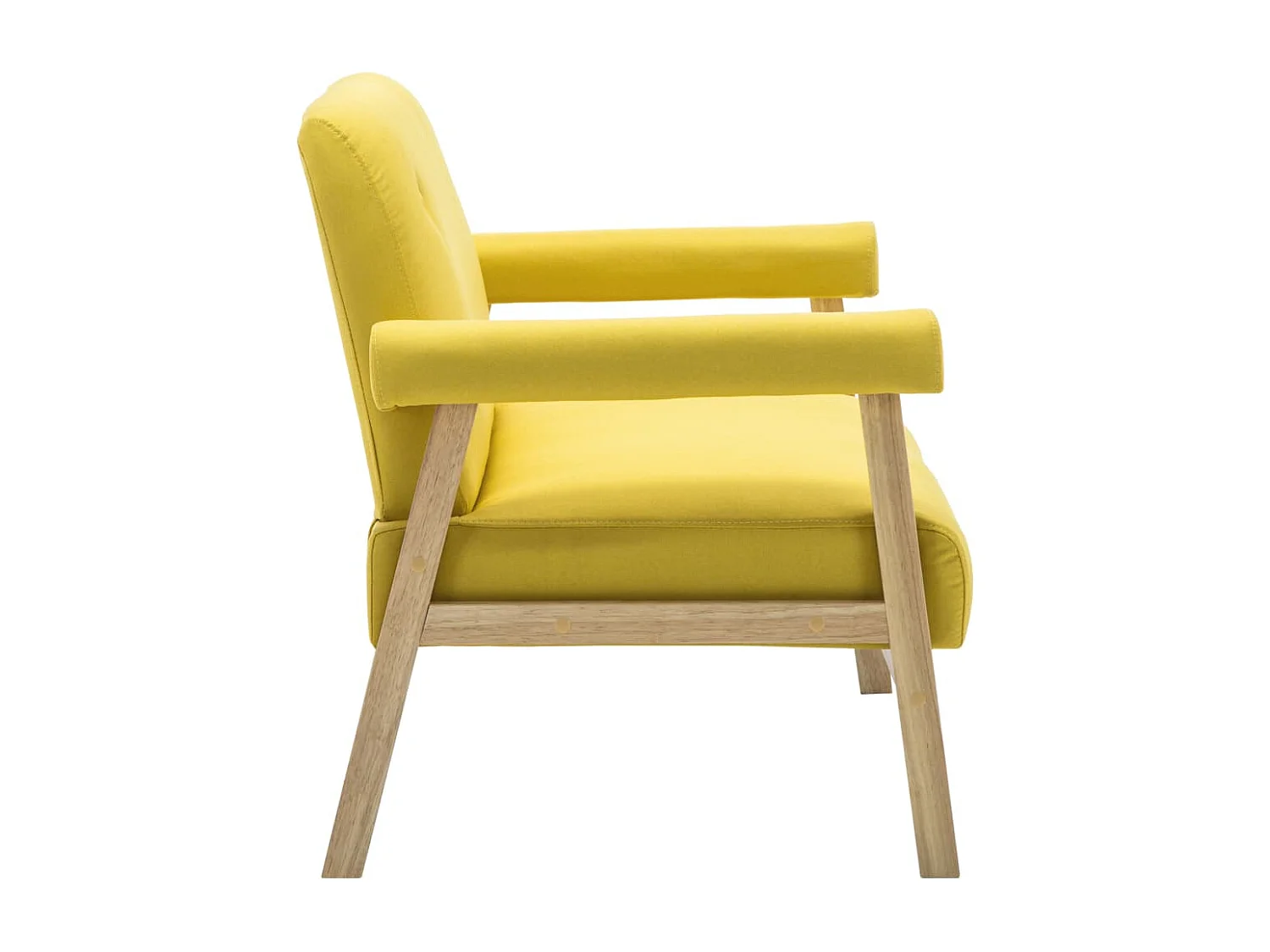 Canapé à 2 places Tissu Jaune