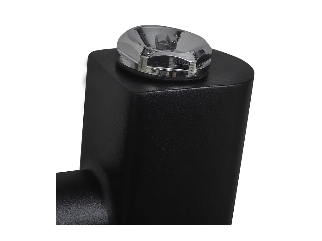 Sèche-serviettes eau chaude à rails incurvés noir 500 x 1160 mm