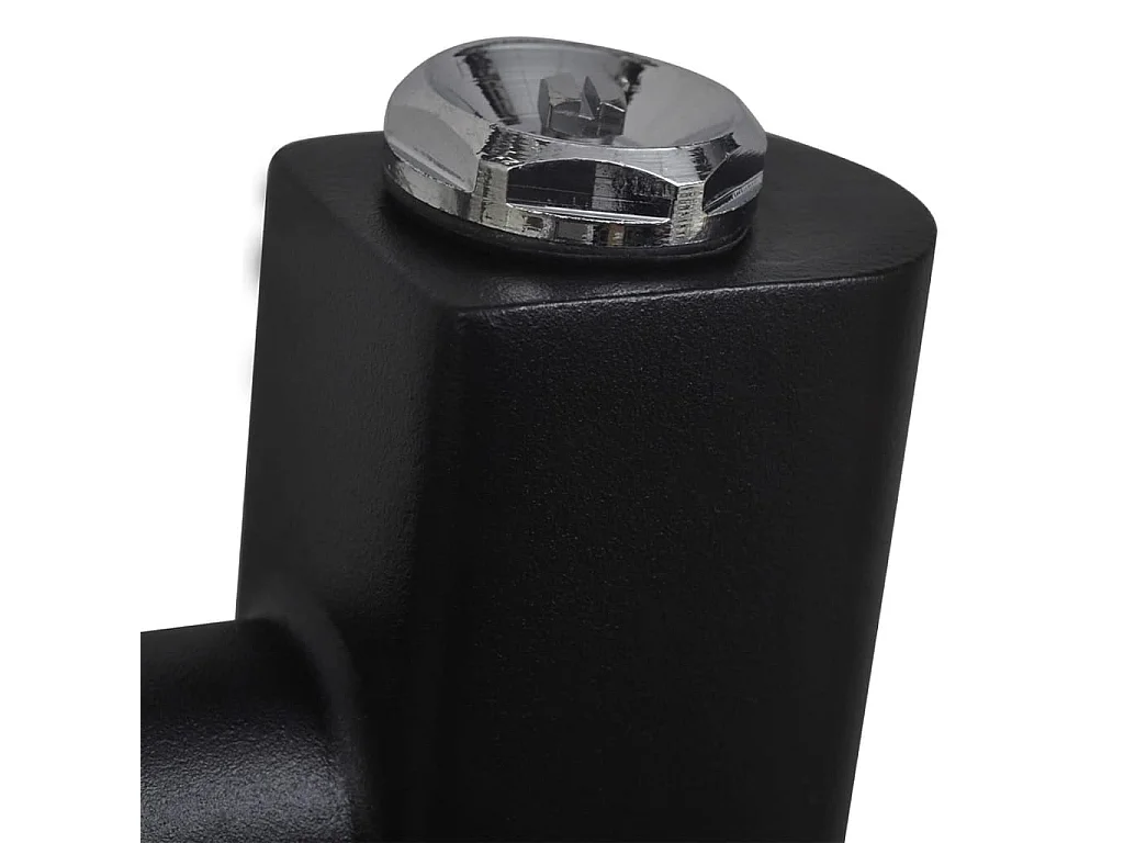 Sèche-serviettes eau chaude à rails incurvés noir 500 x 1160 mm