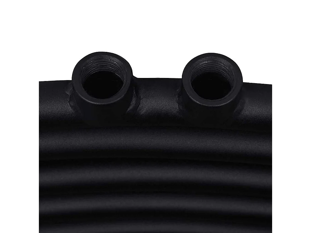 Aquecedor toalhas casa de banho curvo 500 x 1160 mm preto