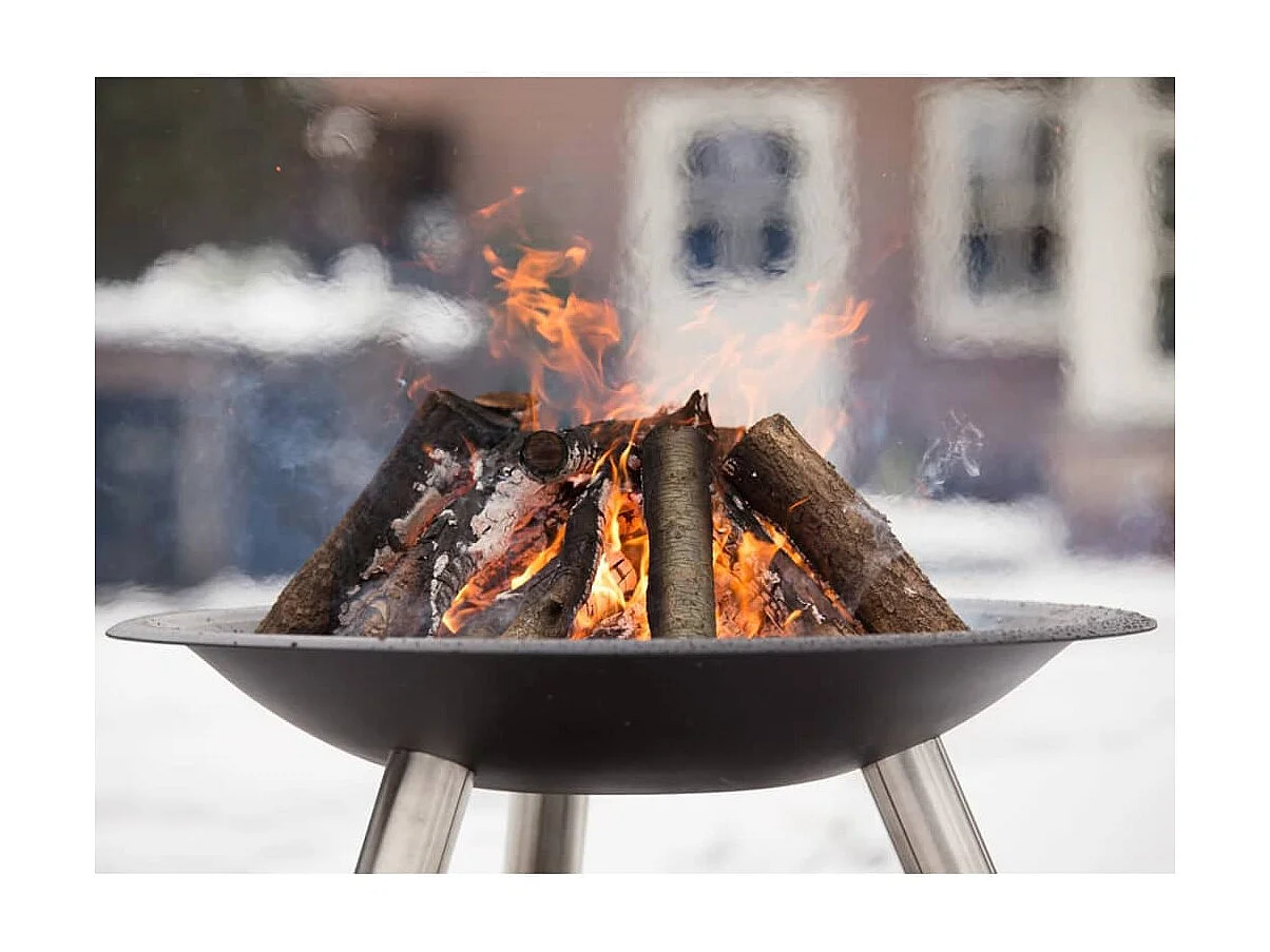 Taça de combustão Chicago 75 cm aço preto 85013