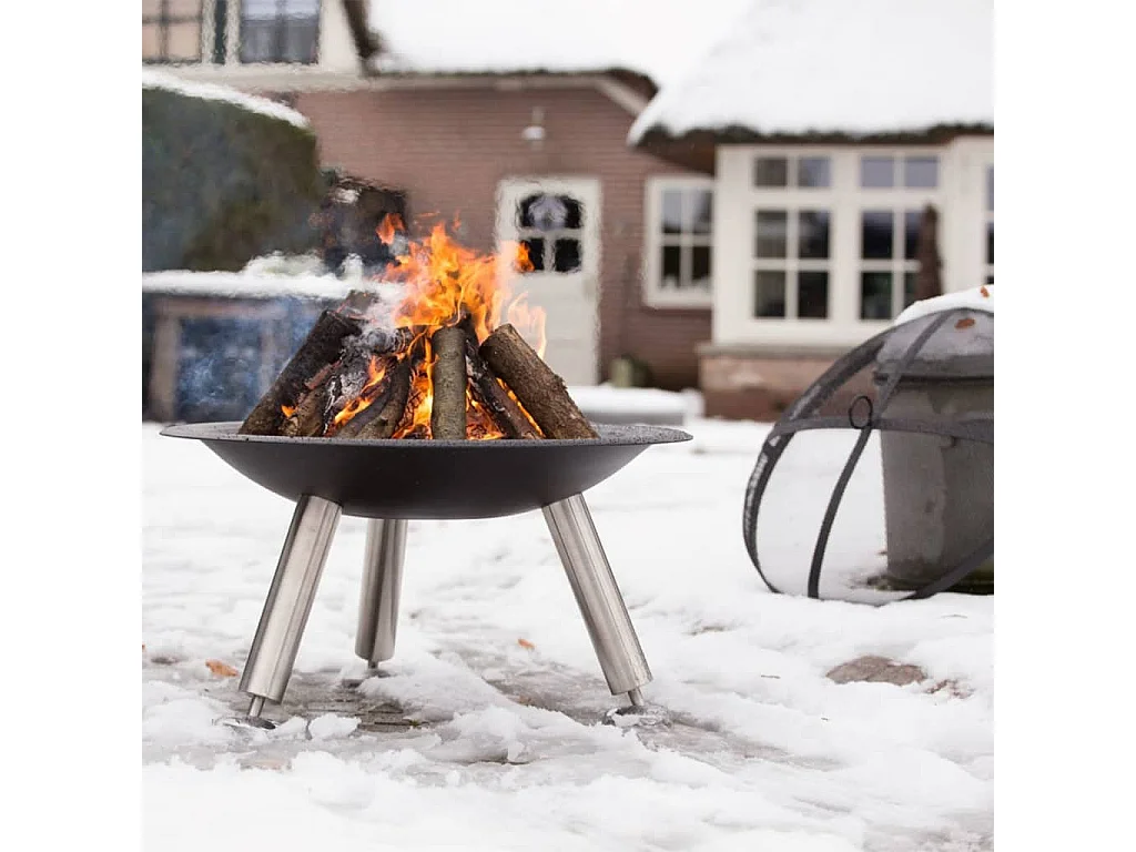 Taça de combustão Chicago 75 cm aço preto 85013