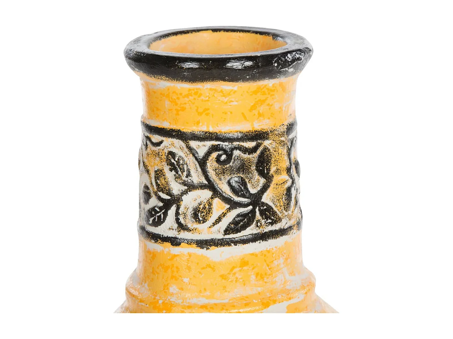 Caminetto Soledad in Argilla Giallo/Nero 86035