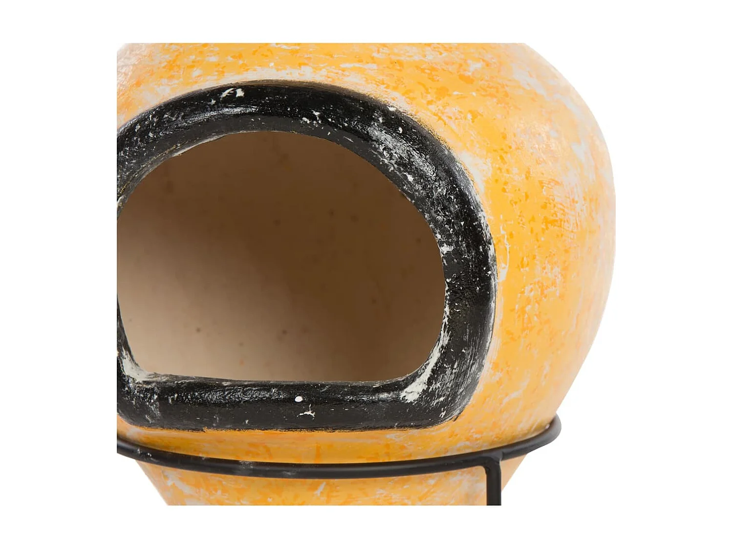 Caminetto Soledad in Argilla Giallo/Nero 86035