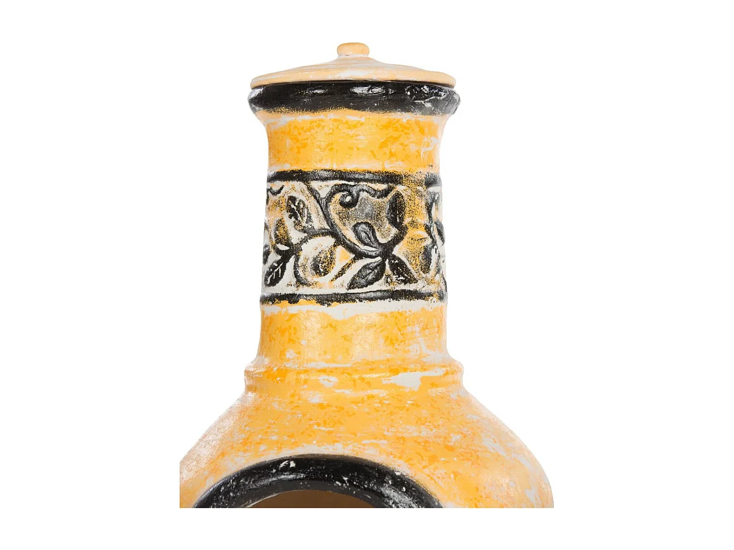 Caminetto Soledad in Argilla Giallo/Nero 86035