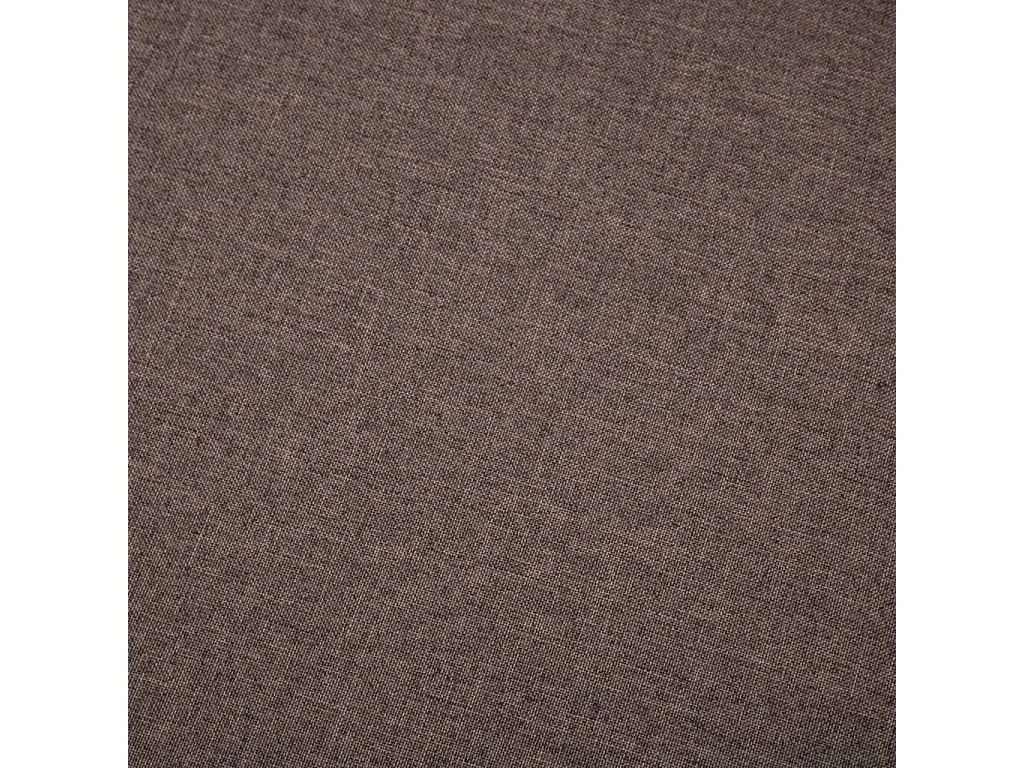 Divano a L con Rivestimento in Tessuto 186x136x79 cm Marrone