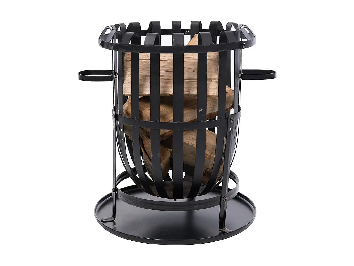 Braciere Dallas Nero in Acciaio