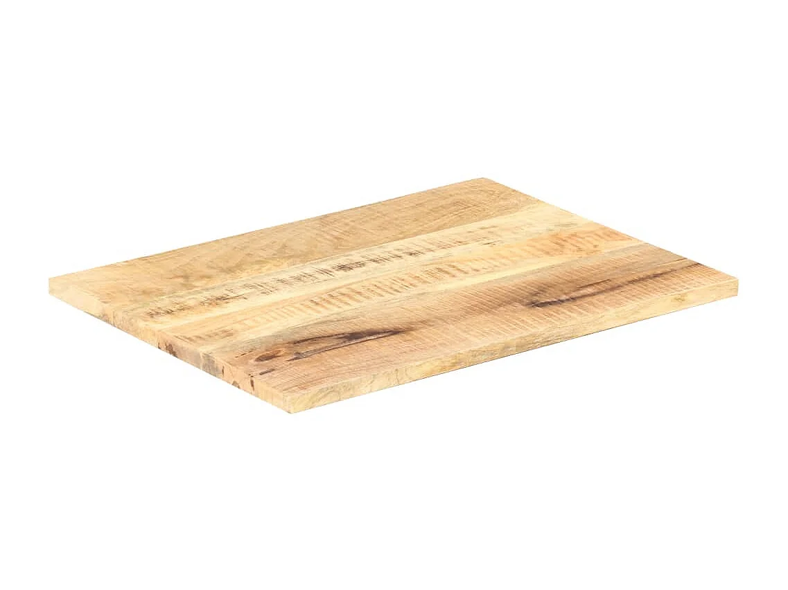 Dessus de table Bois de manguier solide 25-27 mm 90x70 cm