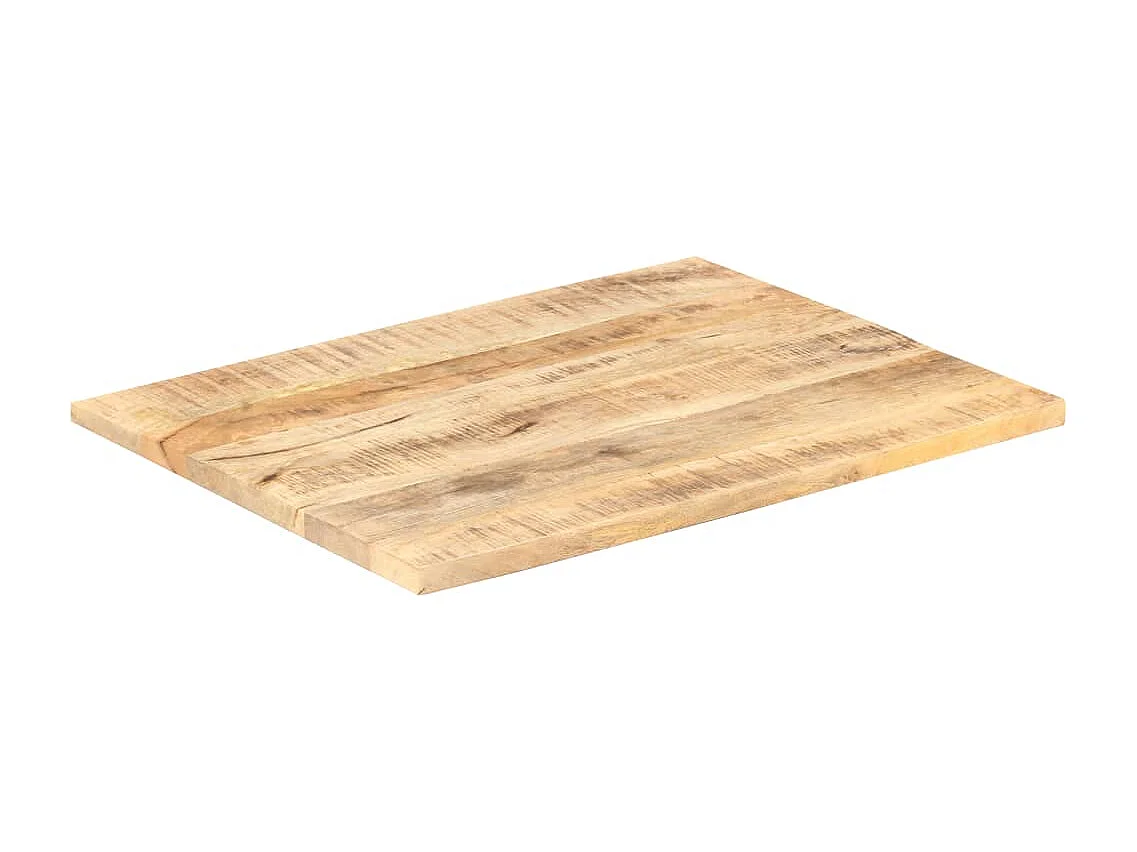 Dessus de table Bois de manguier solide 25-27 mm 90x70 cm