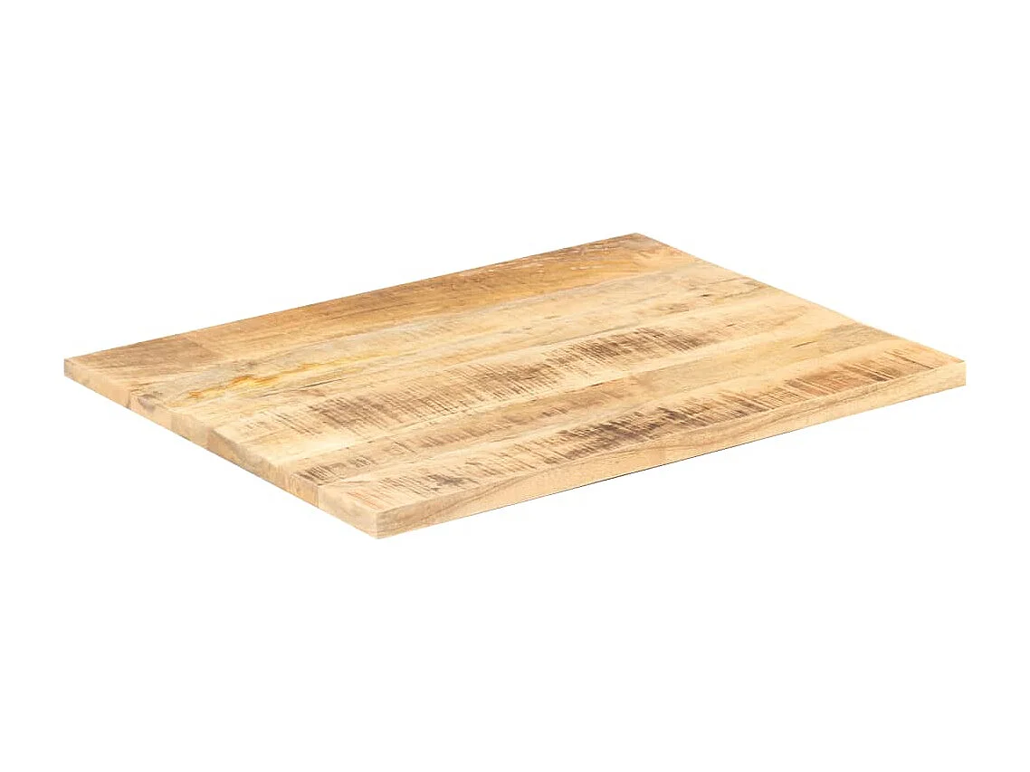 Dessus de table Bois de manguier solide 25-27 mm 90x70 cm